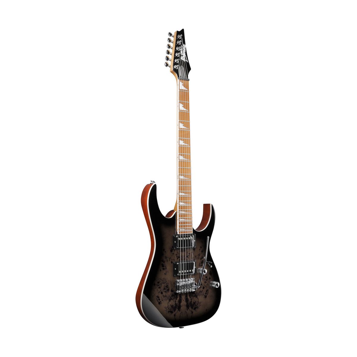 Ibanez Gio GRG220PA1-BKB Transparent Brown Black Burst