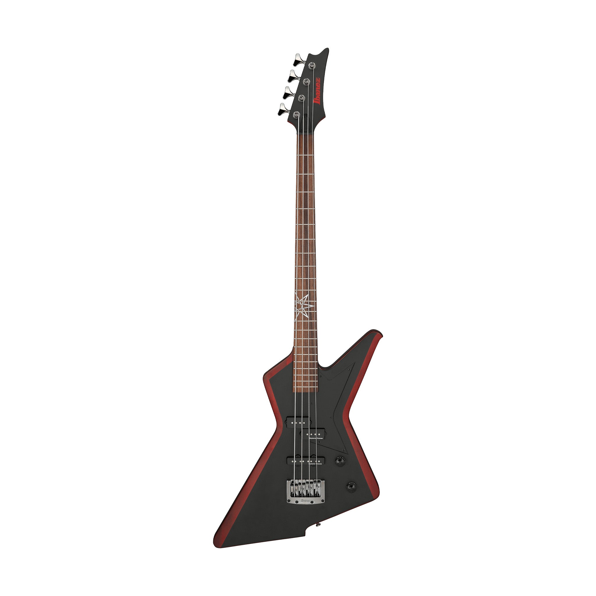 Ibanez MDB5-OXB Mike DAntonio Signature 4-String Bass, Oxblood Weathered Black