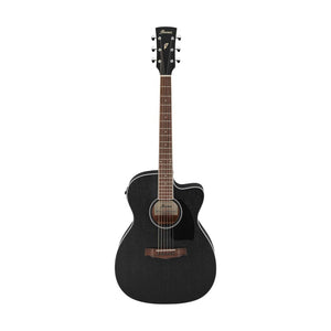 Ibanez PC14MHCE-WK Grand Concert PF Acoustic Guitar, Weathered Black Open Pore