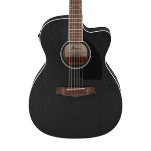 Ibanez PC14MHCE-WK Grand Concert PF Acoustic Guitar, Weathered Black Open Pore