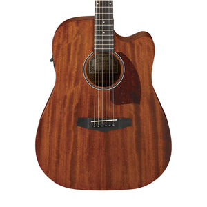 Ibanez PF12MHCE-OPN Mahogany Acoustic Guitar w/Electronics, Open Pore Natural