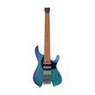 Ibanez Q547-BMM Headless Electric Guitar w/Bag, Blue Chameleon Metallic Matte