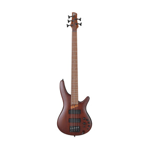 Ibanez Premium SR505E-BM 5-String Electric Bass Guitar, Brown Mahogany