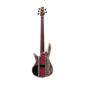 Ibanez SR5CMDX-BTL Premium 5-String Bass Guitar, Black Ice Low Gloss