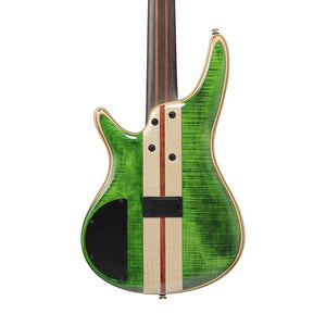 Ibanez Premium SR5FMDX-EGL 5-String Electric Bass Guitar w/Bag, Emerald Green Low Gloss