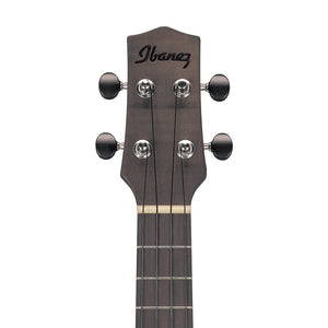 Ibanez UEW12E-BIF Concert Nylon-String Acoustic-Electric Ukulele, Black Ice Flat