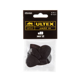Jim Dunlop 427P 2.0mm Ultex Jazz III Pick, 6-Pack