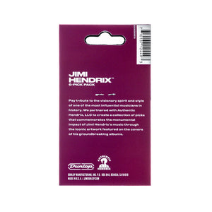 Jim Dunlop JHP01M Jimi Hendrix Are You Experienced Picks, 6-Pack