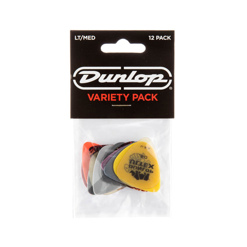 Jim Dunlop PVP101 Guitar Pick Variety Pack, Light-Medium, 12-Pack