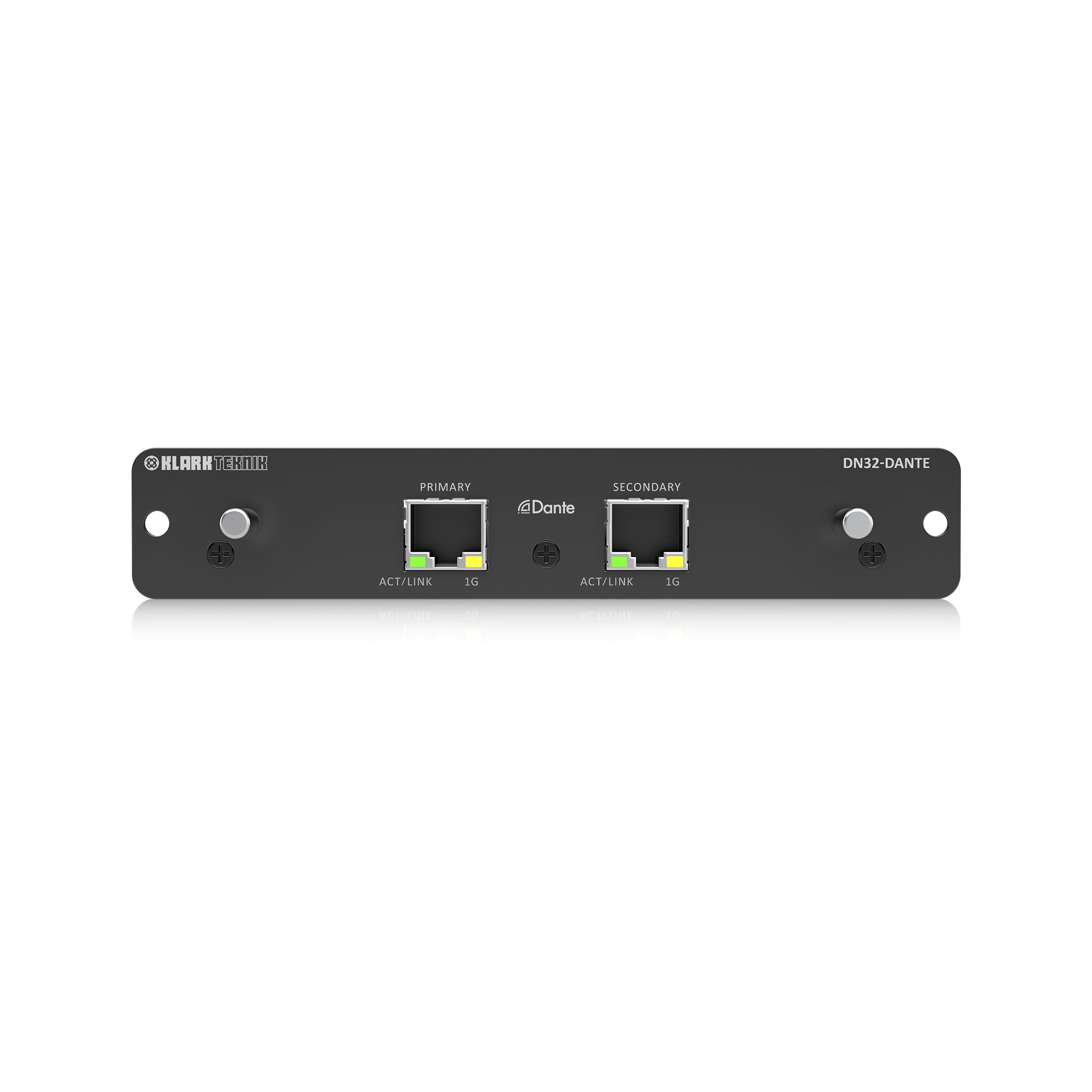 Klark Teknik DN32-DANTE Audinate Dante Expansion Module with up to 32 Bidirectional Channels