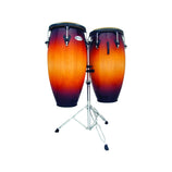 Latin Percussion M946S-VSB Matador Custom Conga Set w/ Double Conga Stand, Vintage Sunburst