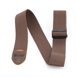 Martin 18A0105 Woven w/Leather Ends Guitar Strap, Brown