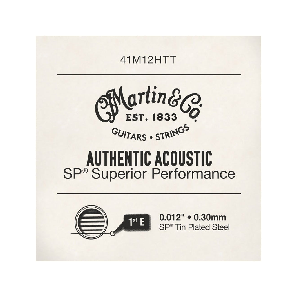 Martin 41M12HTT Authentic Acoustic SP Acoustic Guitar Single String, .012