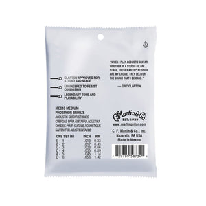 Martin MEC13 Clapton's Choice Signature Phosphor Bronze Acoustic Guitar Strings, Medium, 13-56