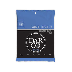Martin Darco 92/8 Acoustic Guitar Strings, Light, Pack of 6