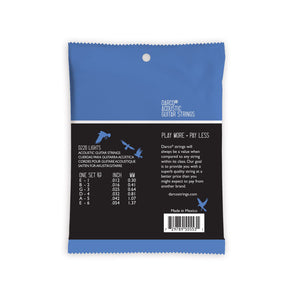Martin Darco 92/8 Acoustic Guitar Strings, Light, Pack of 6