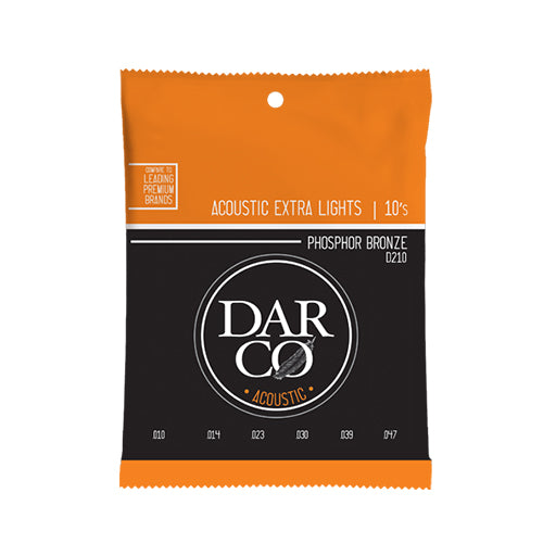 Martin Darco 80/20 Acoustic Guitar Strings, Extra Light, Pack of 6