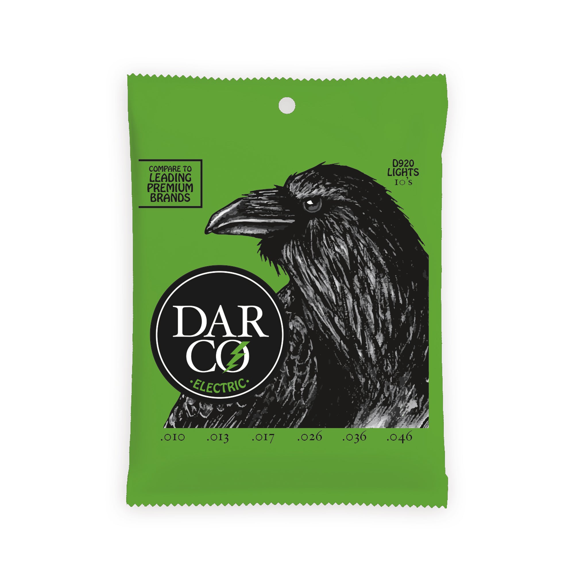 Martin Darco Electric Guitar Strings, Light, Pack of 6