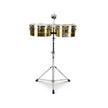 Natal NT1213TBRA Brass Timbales 12inch and 13inch w/Stand