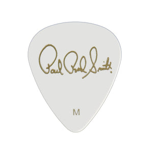 PRS Celluloid Guitar Picks, White Pearloid, Medium, Pack of 12 (825362341482)