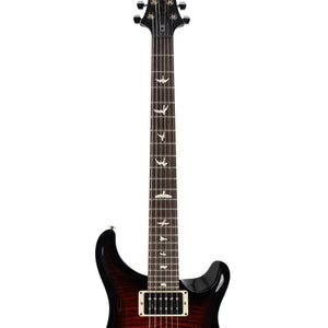 PRS CE24 Semi-Hollow Electric Guitar w/Bag, Scarlet Red Smokewrap Burst/Black Neck