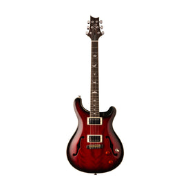 PRS SE Hollowbody Standard Electric Guitar w/Case, Fire Red Burst