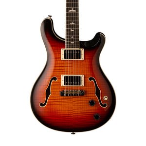 PRS SE Hollowbody II Electric Guitar w/Case, Tri-Color Sunburst