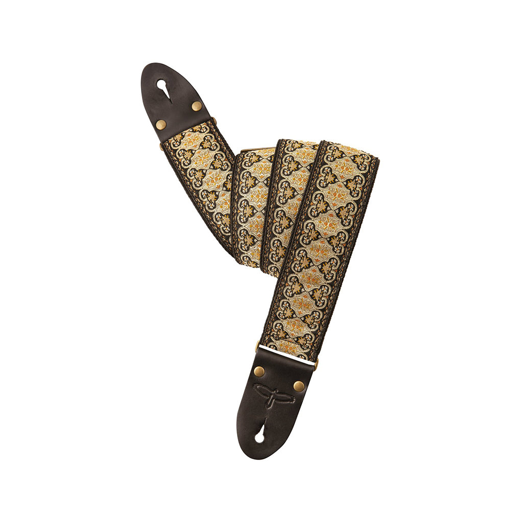 PRS Limited Edition 2inch Retro Guitar Strap, Gold/Black