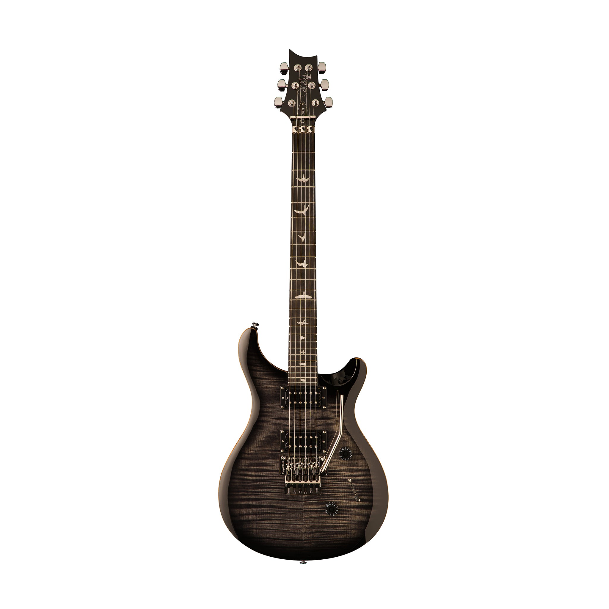 PRS SE Custom 24 Floyd Electric Guitar w/Bag, Charcoal Burst