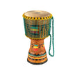 MEINL Percussion AE-DJTC2-L 12inch Artisan Edition Tongo Carved Djembe, Coloured Ornamental Carving
