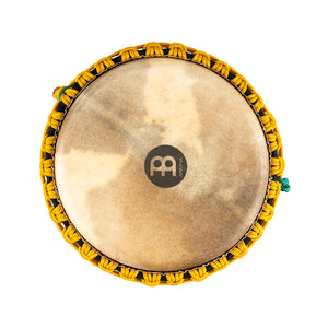 MEINL Percussion AE-DJTC2-L 12inch Artisan Edition Tongo Carved Djembe, Coloured Ornamental Carving