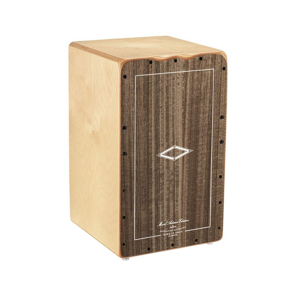 MEINL Percussion AETLGE Artisan Edition Cajon Tango Line, Grey Eucalyptus Frontplate