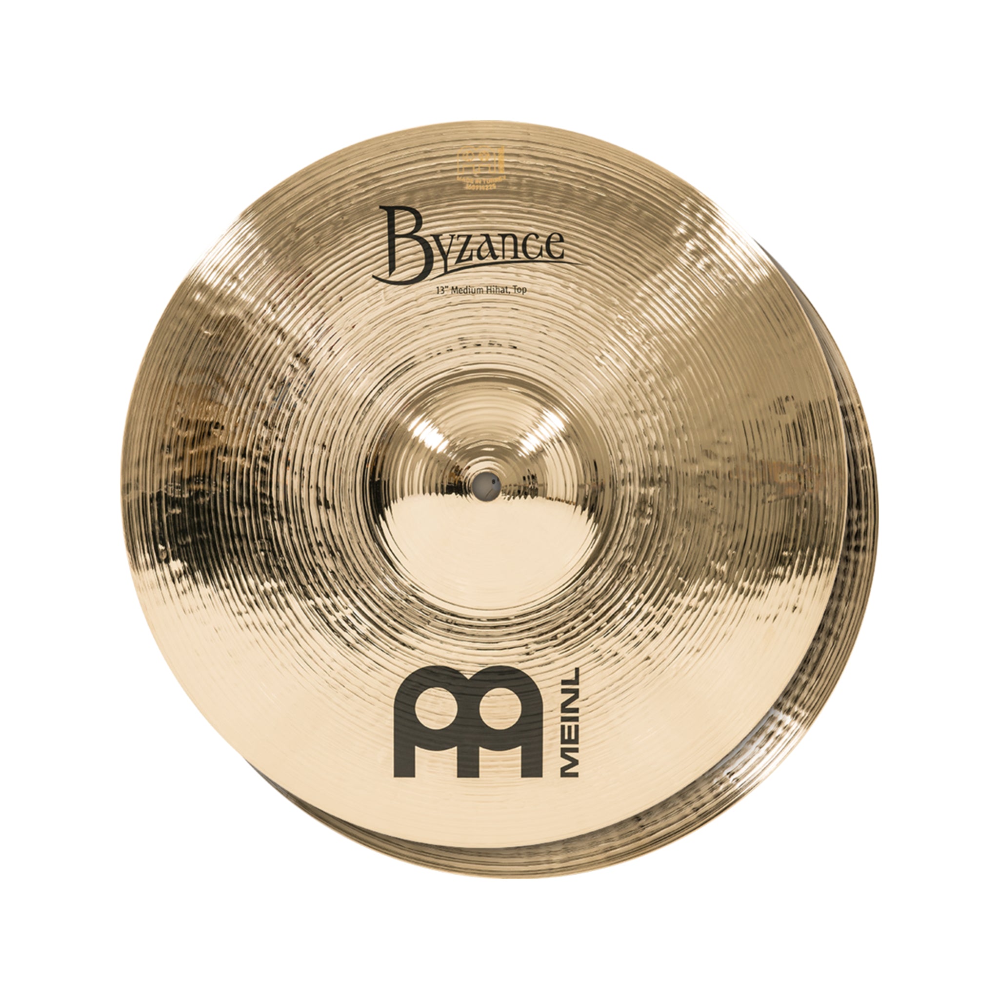 MEINL Cymbals B13MH-B 13inch Byzance Brilliant Medium HiHat, Pair