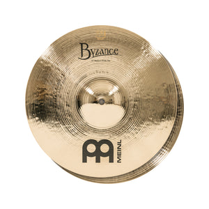 MEINL Cymbals B13MH-B 13inch Byzance Brilliant Medium HiHat, Pair