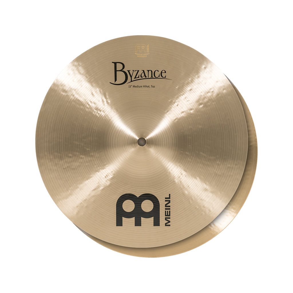 MEINL Cymbals B13MH 13inch Byzance Traditional Medium HiHat, Pair