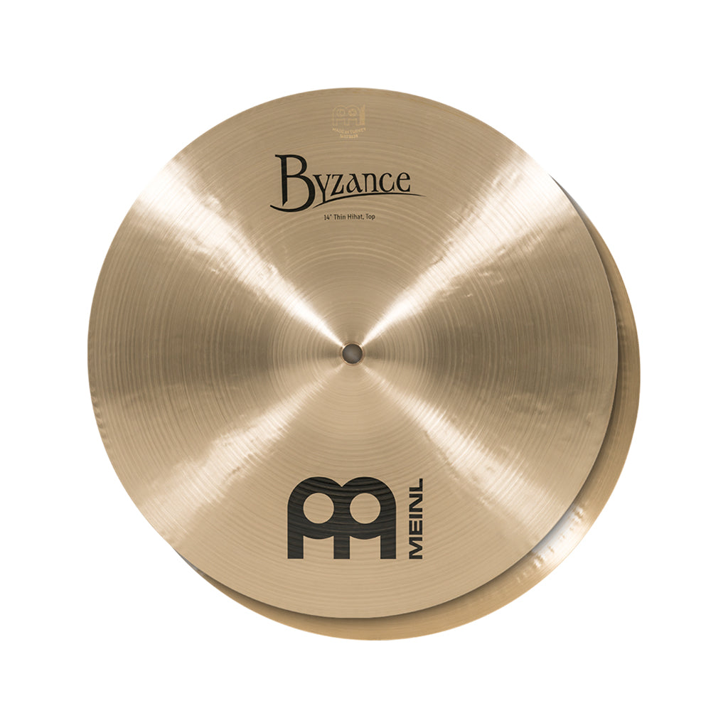MEINL Cymbals B14TH 14inch Byzance Traditional Thin HiHat, Pair