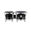 MEINL Percussion FFBR400BK Fibercraft Series Fiberglass Bongo, Black, REMO Calfskin Skydeep Heads