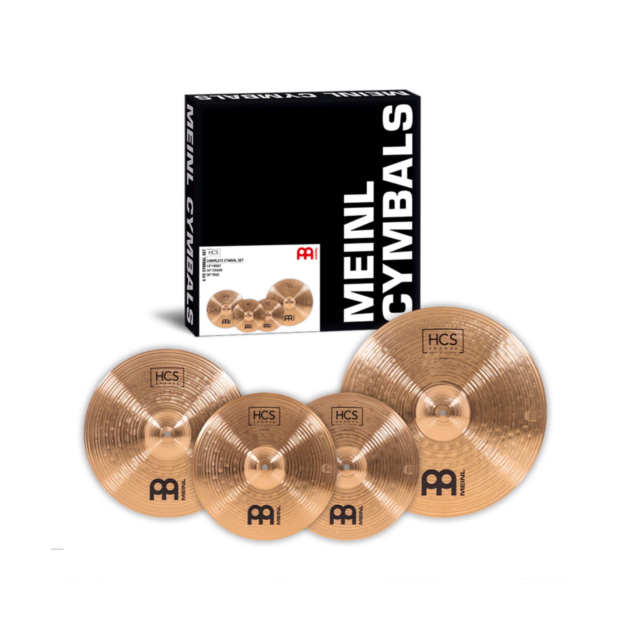 MEINL Cymbals HCSB141620 HCS Bronze Cymbal Set (14HiHat, 16Crash, 20Ride)