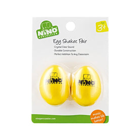 NINO Percussion NINO540Y-2 Plastic Egg Shaker, Pair, Yellow