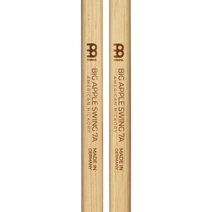 MEINL SB122 Big Apple Swing  7A Hickory Drum Stick, Wood Tip