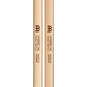 MEINL SB136 Hybrid 5A Hard Maple Drum Stick, Wood Tip