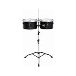 MEINL Percussion TI1BK 13+14inch Floatune Series Timbales, Black