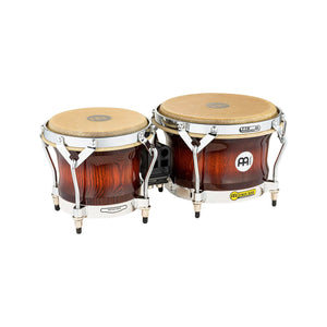 MEINL Percussion WB500AMB 7+9inch Woodcraft Series Wood Bongo, Antique Mahogany Burst