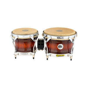 MEINL Percussion WB500AMB 7+9inch Woodcraft Series Wood Bongo, Antique Mahogany Burst