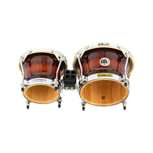 MEINL Percussion WB500AMB 7+9inch Woodcraft Series Wood Bongo, Antique Mahogany Burst
