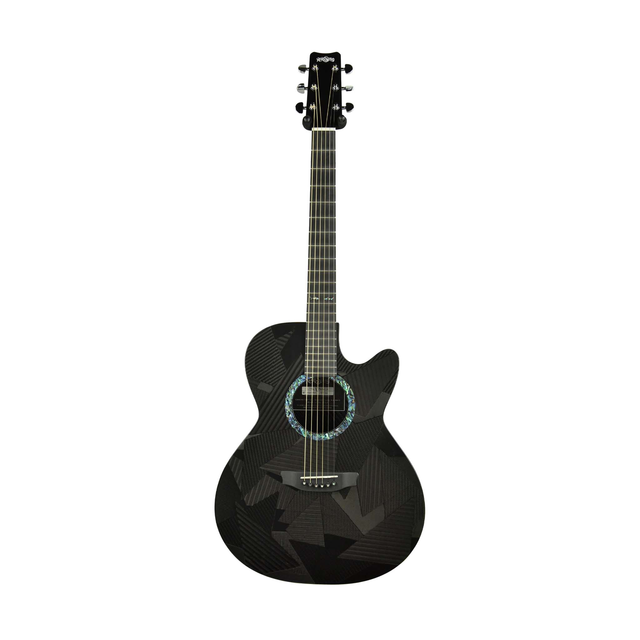 Rainsong BI-WS1000N1 Black Ice Series Acoustic-Electric Guitar w/Case