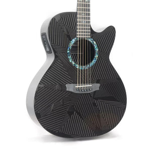 Rainsong BI-WS1000N2 Black Ice Series Acoustic Guitar w/Case