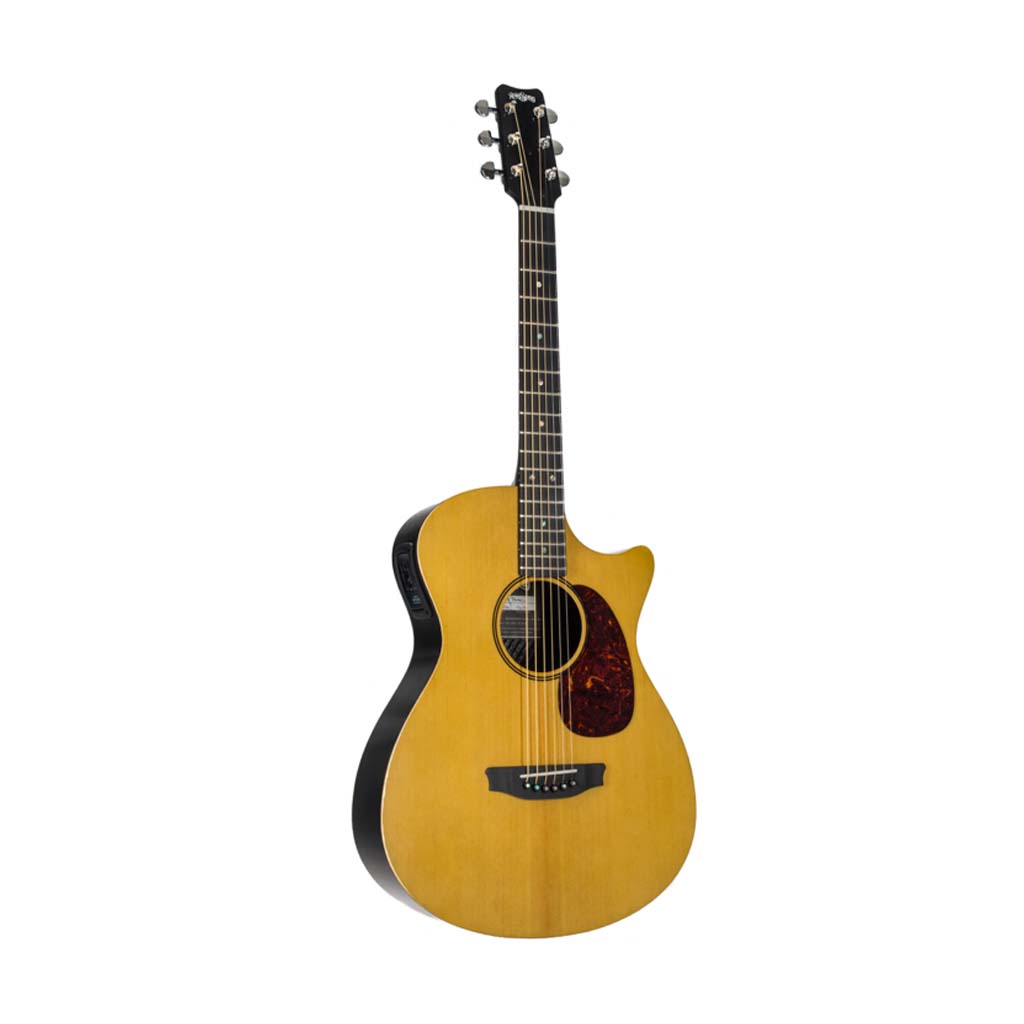 Rainsong V-OM1000NSX Vintage OM Fused Spruce &amp; Carbon Fiber Acoustic-Electric Guitar w/ Case