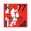 Rotosound RS77LD Jazz Bass Monel Flat Wound Bass Guitar Strings Set, 45-105