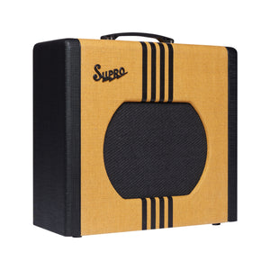 Supro Delta King 12 Guitar Combo Amplifier, Tweed & Black